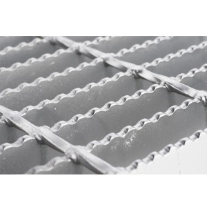 HOT DIP GALVANIZED SERRATED STEEL GRATING